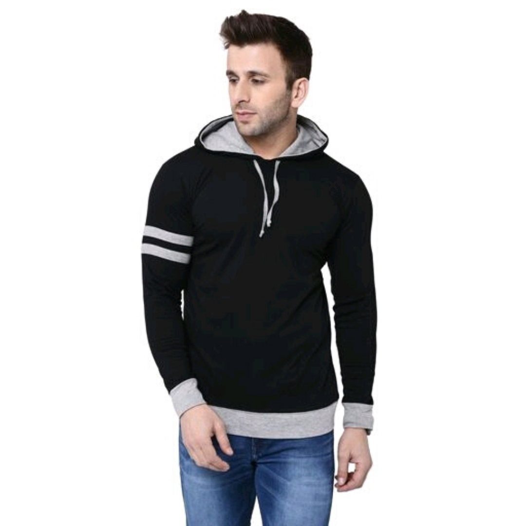 Fit Solid Hooded T-Shirt