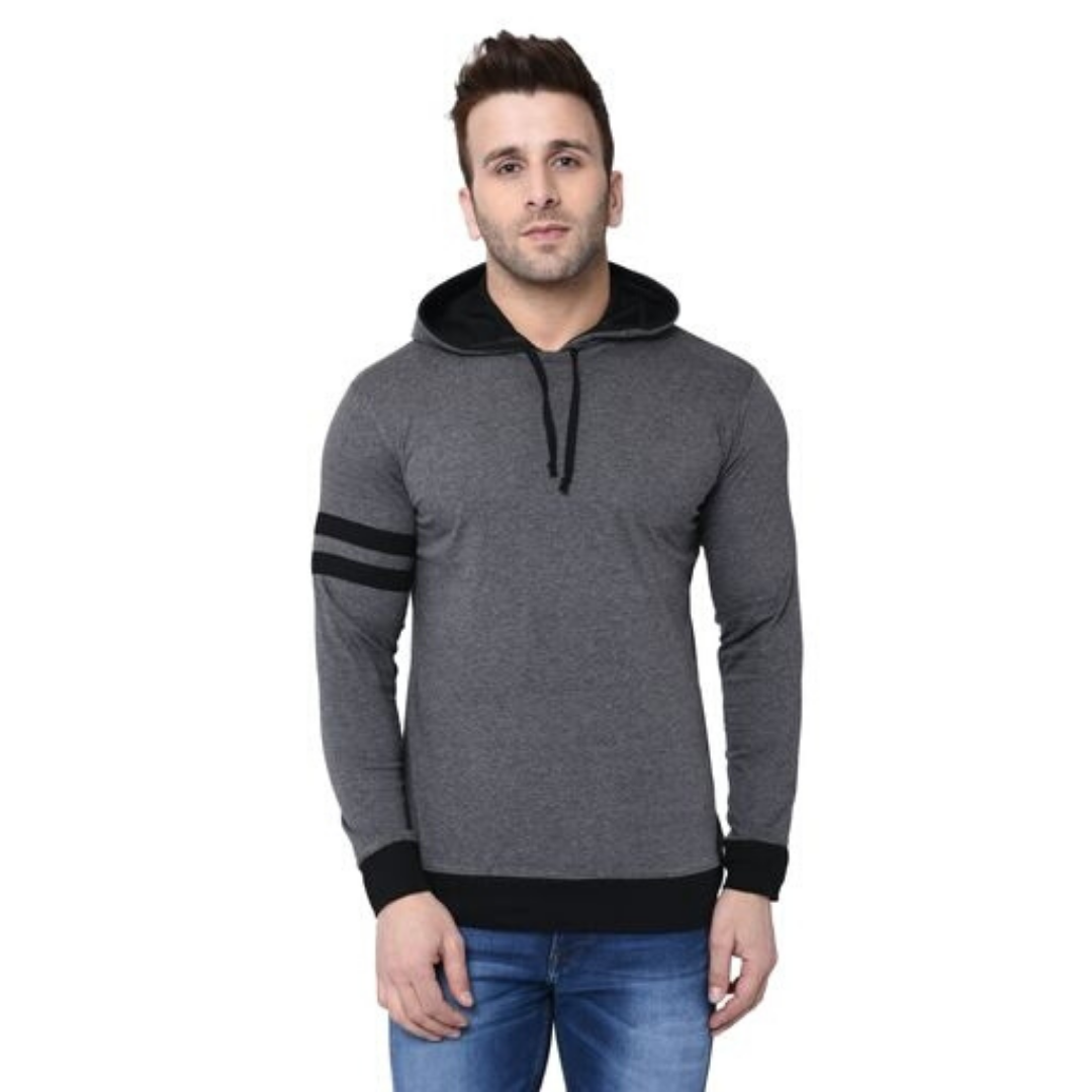 Fit Solid Hooded T-Shirt