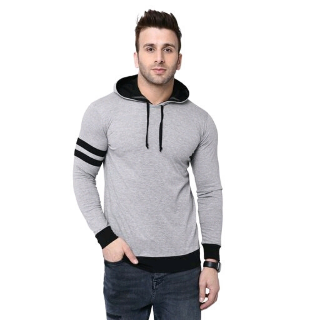 Fit Solid Hooded T-Shirt